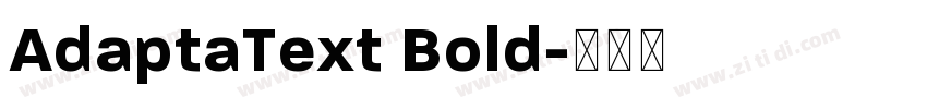 AdaptaText Bold字体转换